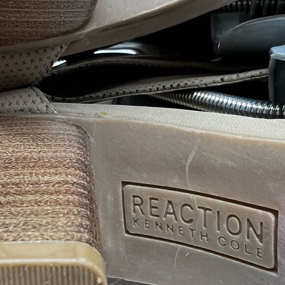 Kenneth Cole Womens Hit T-Strap Taupe T-Strap Heels Size 8,5 - Picture 15 of 16